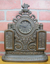 Load image into Gallery viewer, STANTONS PAIN RELIEF REMEDY 19c Quack MedicIne Drug Store Sign Advertising Clock