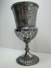 Load image into Gallery viewer, 1886 NRC NEWPORT RIFLE CLUB Antique TROPHY CUP Dog Woman Child Boat Fine Detail