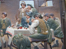 Load image into Gallery viewer, B&H BRADLEY HUBBARD Antique TAVERN PUB Scene Hand Painted Decorative Arts Plaque