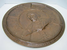 Load image into Gallery viewer, COLUMBIAN EXPO CHICAGO 19c Bronze Plaque Discovery of America TONETTI PARIS 1892