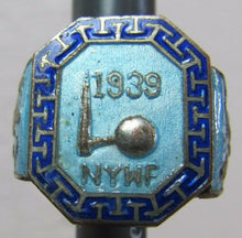 Load image into Gallery viewer, 1939 NEW YORK WORLDS FAIR CHINESE DELEGATION Souvenir Enamel Ring NYWF 1940