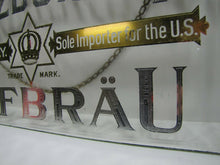 Load image into Gallery viewer, WURZBURGER HOFBRAU Antique Reverse on Glass Beer Sign A LUCHOW NY SOLE IMPORTER