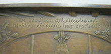 Load image into Gallery viewer, 1930s DEHLS & STEIN NEWARK NJ Bar Pub Tavern Scene Bronze Plaque Sign Ornate