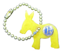Load image into Gallery viewer, 1940 NEW YORK WORLD'S FAIR DEMOCRAT Political Party DONKEY Keychain NYWF