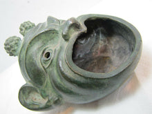 Load image into Gallery viewer, 19c Antique Grotesque Mask Grand Tour Bronze Souvenir Decorative Arts Oil Lamp