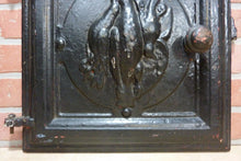 Load image into Gallery viewer, DEAD GAME BIRDS Antique Cast Iron Stove Front Plaque Door LH Decorative Art Sign