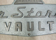 Load image into Gallery viewer, 1940s HAERTEL FUR STORAGE VAULT Sign Art Deco Ornate Store Display Advertising