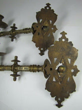 Load image into Gallery viewer, Antique 19c Swing Arm Candle Holders Figural Faces Decorative Arts Candlesticks