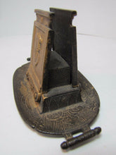 Load image into Gallery viewer, AMERICAN FUSEE Co ERIE Pa Antique Advertising Match Book Holder Egyptian Revival