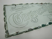Load image into Gallery viewer, FLEISCHMANN'S CONGRESS HALL MARYLAND RYE Chip Scallop Glass Pre Prohibition Sign