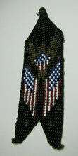 Load image into Gallery viewer, Eagle Crest American Flags Patriotic Folk Art Americana Beadwork Ornate Artwork