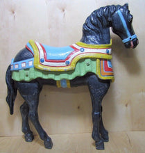 Load image into Gallery viewer, CAROUSEL HORSE old cast metal shore amusement park display Steel Pier AC NJ