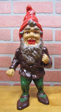 Load image into Gallery viewer, DICK BROS READING PA GNOME Original 1930s Cast Iron Doorstop Fabulous Art Statue