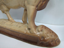 Load image into Gallery viewer, Cow Old Cast Iron Porcelain Enamel Doorstop Farm Butcher Shop Advertising Statue