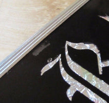 Load image into Gallery viewer, PRAY and BELIEVE Original Old Glass Front Sign Deco Tin Bevel Edge Frame