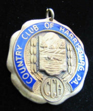 Load image into Gallery viewer, COUNTRY CLUB OF HARRISBURG PA Old Medallion Golf CC Sports Award Fob Ornate