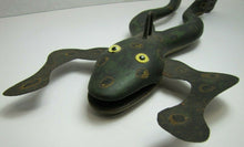 Load image into Gallery viewer, FROG Ice Fishing Decoy RAF Robert Allen Francis Adirondacks NY 1950s Folk Art