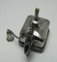 Load image into Gallery viewer, WINGED WARRIOR DRAGON BEAST HELMET Antique Cigar Lighter Meriden Silver Plate Co