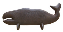 Load image into Gallery viewer, WHALE Old Cast Iron Doorstop Folk Art Decorative Statue Nautical Sea Sign Ad