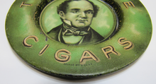 Load image into Gallery viewer, TOM MOORE CIGARS Antique Advertising Tray Tip Card Trinket Ashtray SAVAGE Co NY