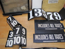 Load image into Gallery viewer, SCHWARTZ NY Old Gas Station Price Double Sided Ad Sign Metal Frame Glass Covers