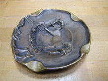 Load image into Gallery viewer, HORSES IN BRONZE BROAD VIEW FARMS Old Tray Cigar Ashtray MARGARET R C WARREN SC
