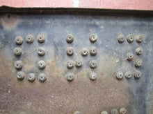 Load image into Gallery viewer, END OF BLOCK Original Old Cats Eye Reflectors Porcelain Railroad Sign Train RR Safety Advertising