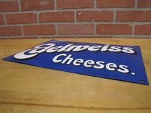 Load image into Gallery viewer, EDELWEISS CHEESES Highly digestible Old Porcelain Store Display Ad Sign C Robert Dold Offenburg Germany