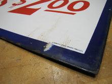 Load image into Gallery viewer, ROOMS $2.00 Old Double Sided Porcelain Advertising Sign Motel 1940s-50s Miami Fl