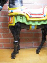 Load image into Gallery viewer, CAROUSEL HORSE old cast metal shore amusement park display Steel Pier AC NJ