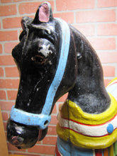 Load image into Gallery viewer, CAROUSEL HORSE old cast metal shore amusement park display Steel Pier AC NJ