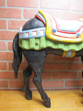 Load image into Gallery viewer, CAROUSEL HORSE old cast metal shore amusement park display Steel Pier AC NJ