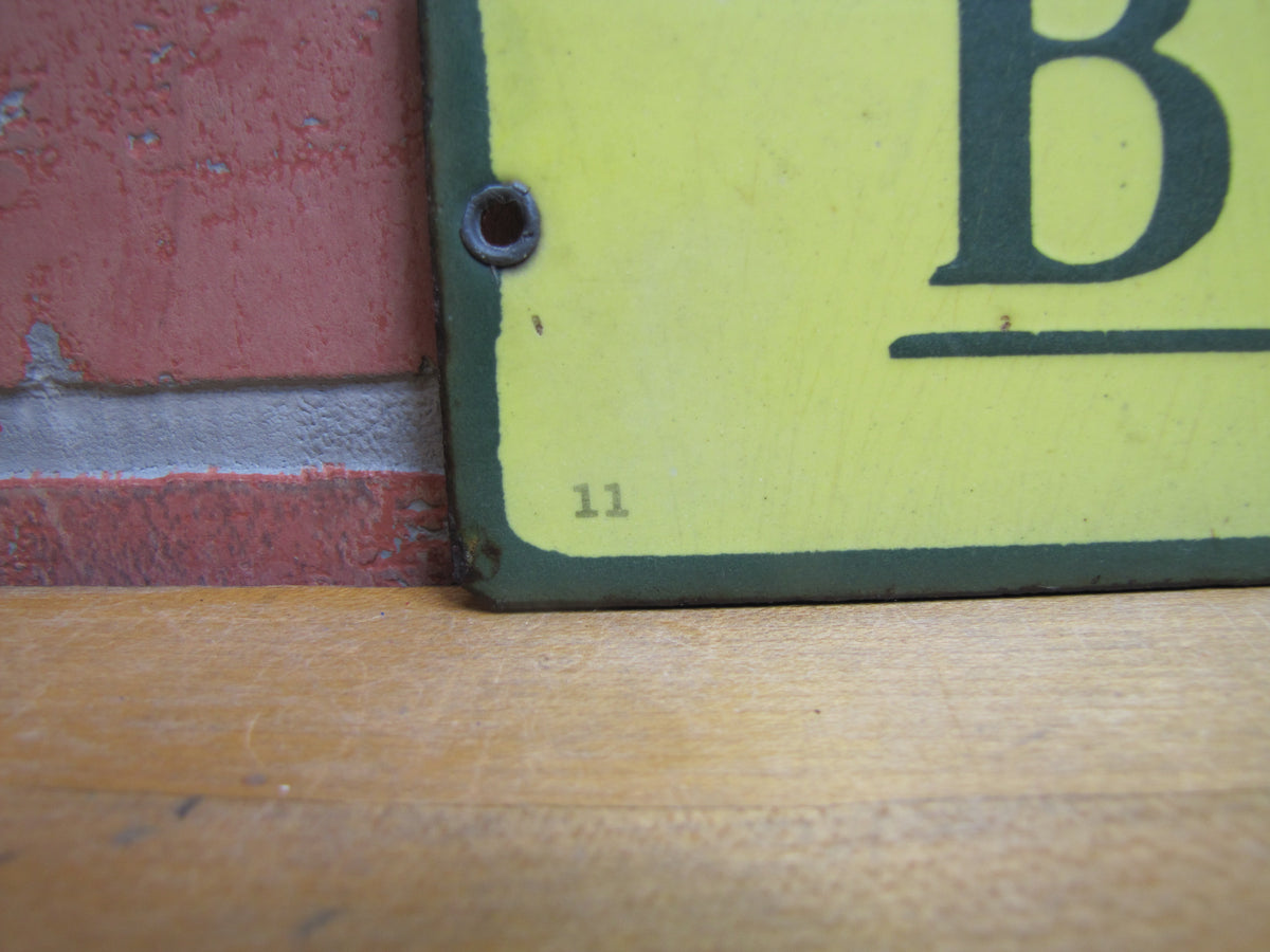 BUTTER KRUST BREAD Original Old Porcelain Sign GENERAL BAKING Co MARYL