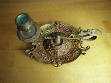 Load image into Gallery viewer, 19c Bronze Decorative Arts Chamberstick Candlestick Evil Man Beast Monster FRES