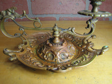 Load image into Gallery viewer, 19c Bronze Decorative Arts Chamberstick Candlestick Evil Man Beast Monster FRES