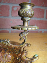 Load image into Gallery viewer, 19c Bronze Decorative Arts Chamberstick Candlestick Evil Man Beast Monster FRES