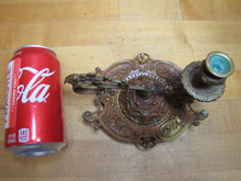 Load image into Gallery viewer, 19c Bronze Decorative Arts Chamberstick Candlestick Evil Man Beast Monster FRES