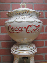 Load image into Gallery viewer, COCA-COLA SYRUP DISPENSER VTG LIMITED REISSUE 1896 PORCELAIN WHEELING POTTERY SODA FOUNTAIN COKE ICE CREAM SHOPPE SIGN URN ADVERTISING