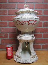 Load image into Gallery viewer, COCA-COLA SYRUP DISPENSER VTG LIMITED REISSUE 1896 PORCELAIN WHEELING POTTERY SODA FOUNTAIN COKE ICE CREAM SHOPPE SIGN URN ADVERTISING