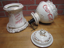 Load image into Gallery viewer, COCA-COLA SYRUP DISPENSER VTG LIMITED REISSUE 1896 PORCELAIN WHEELING POTTERY SODA FOUNTAIN COKE ICE CREAM SHOPPE SIGN URN ADVERTISING