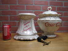 Load image into Gallery viewer, COCA-COLA SYRUP DISPENSER VTG LIMITED REISSUE 1896 PORCELAIN WHEELING POTTERY SODA FOUNTAIN COKE ICE CREAM SHOPPE SIGN URN ADVERTISING