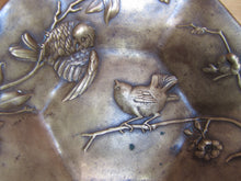 Load image into Gallery viewer, BERNDORF AUSTRIA 19c Bronze Art Nouveau Decorative Arts Birds Dish Platter