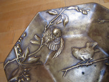 Load image into Gallery viewer, BERNDORF AUSTRIA 19c Bronze Art Nouveau Decorative Arts Birds Dish Platter