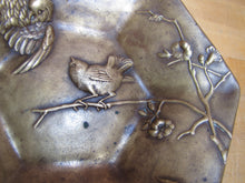 Load image into Gallery viewer, BERNDORF AUSTRIA 19c Bronze Art Nouveau Decorative Arts Birds Dish Platter