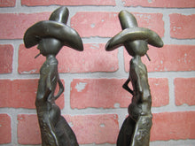 Load image into Gallery viewer, FRANKART COWBOY 1920 30s Art Deco Western Americana Bookends Decorative Statues Book Ends
