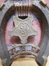 Load image into Gallery viewer, GAR GRAND ARMY OF THE REPUBLIC EAGLE US FLAG Antique Cast Iron Decorative Arts Plaque Trivet Paperweight