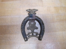 Load image into Gallery viewer, GAR GRAND ARMY OF THE REPUBLIC EAGLE US FLAG Antique Cast Iron Decorative Arts Plaque Trivet Paperweight