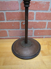 Load image into Gallery viewer, Gnome Smoking Stand Antique Cigar Ashtray Tray Matchbook Holder Cast Iron 29"