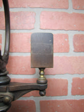 Load image into Gallery viewer, Gnome Smoking Stand Antique Cigar Ashtray Tray Matchbook Holder Cast Iron 29"