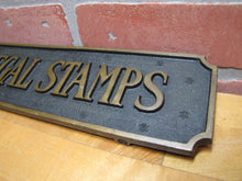 Load image into Gallery viewer, LEGAL STAMPS WE GIVE AND REDEEM Old Store Display Advertising Sign HIGHTON BRONZE BOSTON